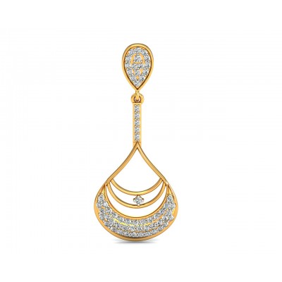 Trisha Round Brilliant Diamond Earrings